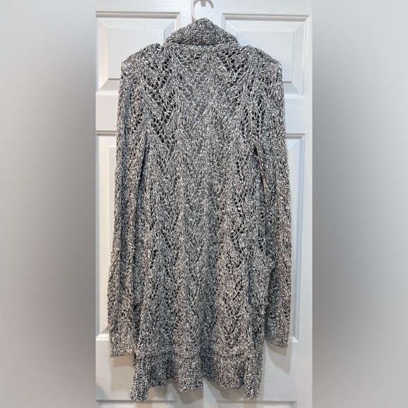 Anthropologie Knitted & Knotted Emmaline Tie Front Marled Cardigan Sweater Sz S - Picture 4 of 11